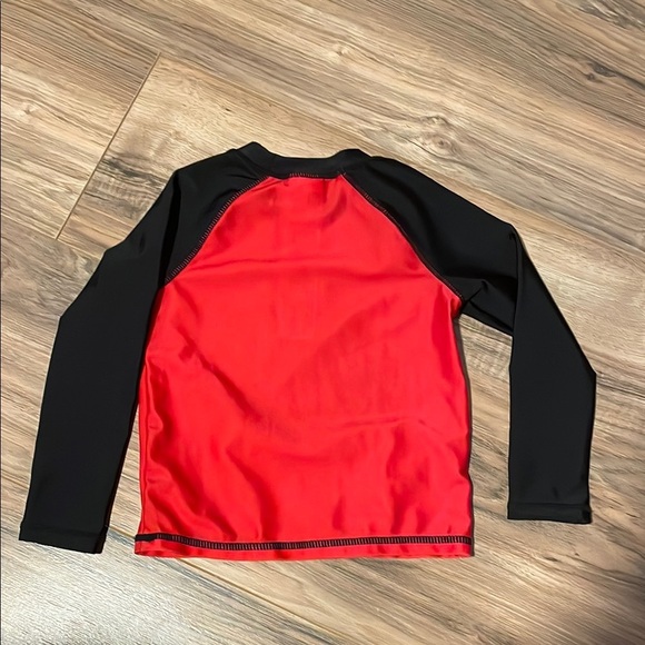 Disney Red and Black Cars Swim Shirt - Picture 2 of 3